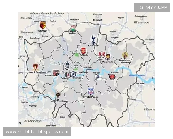 英超球队分布数量统计